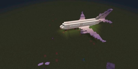 我的世界飞机怎么造图